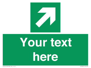 Custom Arrow Top Right Sign